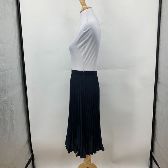 Michael Kors Accordion Skirt Womens 0 Semi Sheer Knee Length Pleated Unlined - Picture 4 of 15